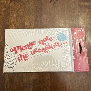 Vintage American Greetings Cards (8) Note The Occasion Music‎ Party Invitations